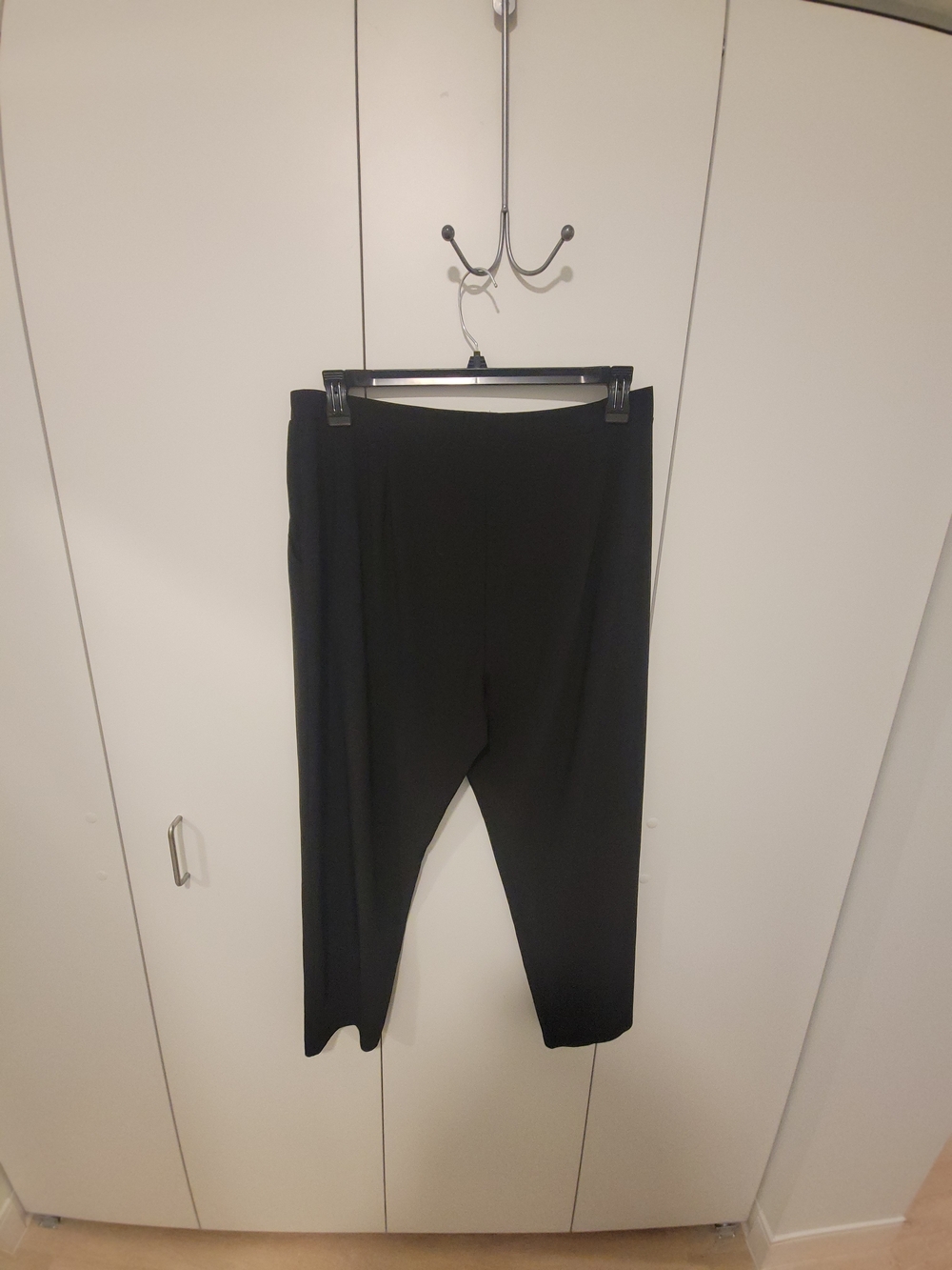 Leith Black High-Rise Wide-Leg Pants